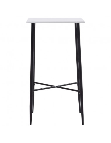 Tavolo da Bar Bianco 60x60x111 cm in MDF