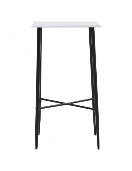 Tavolo da Bar Bianco 60x60x111 cm in MDF