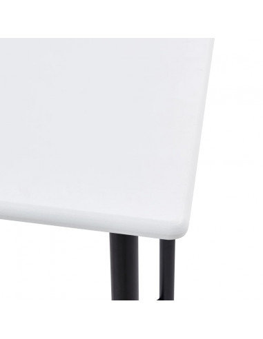 Tavolo da Bar Bianco 60x60x111 cm in MDF