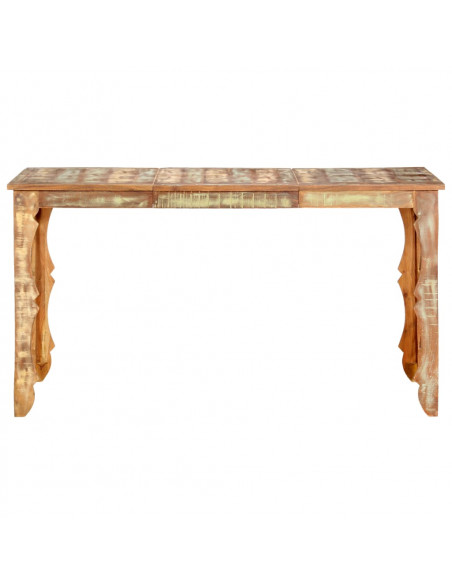 Tavolo da Pranzo 140x70x76 cm in Legno Massello di Recupero