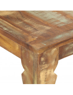 Tavolo da Pranzo 140x70x76 cm in Legno Massello di Recupero 2