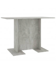 Tavolo da Pranzo Grigio Cemento 110x60x75 cm Legno Multistrato 2