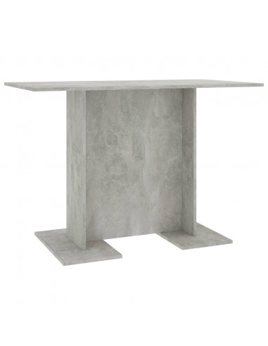 Tavolo da Pranzo Grigio Cemento 110x60x75 cm Legno Multistrato