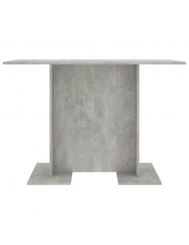 Tavolo da Pranzo Grigio Cemento 110x60x75 cm Legno Multistrato