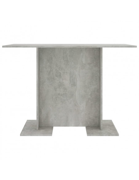 Tavolo da Pranzo Grigio Cemento 110x60x75 cm Legno Multistrato