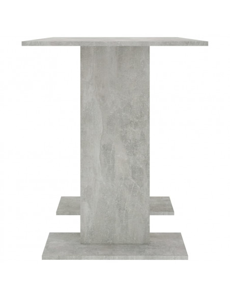 Tavolo da Pranzo Grigio Cemento 110x60x75 cm Legno Multistrato