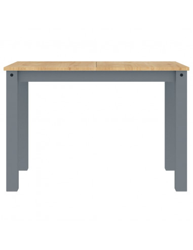 Tavolo da Pranzo Panama Grigio 117x60x75 cm Legno Massello Pino