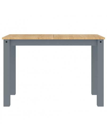 Tavolo da Pranzo Panama Grigio 117x60x75 cm Legno Massello Pino
