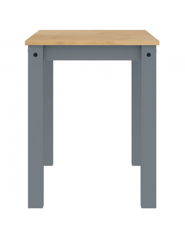 Tavolo da Pranzo Panama Grigio 117x60x75 cm Legno Massello Pino