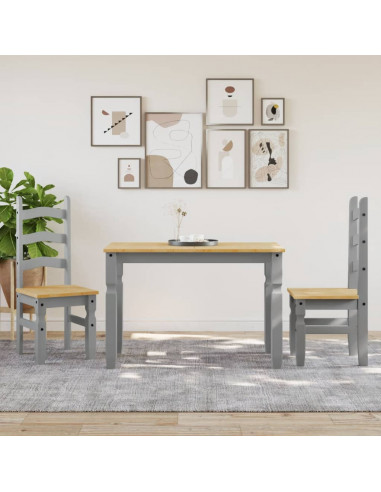 Tavolo da Pranzo Corona 112x60x75 cm in Legno Massello di Pino