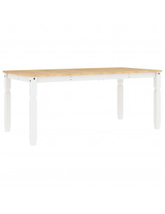 Tavolo da Pranzo Corona 180x90x75 cm in Legno Massello di Pino 2