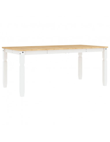 Tavolo da Pranzo Corona 180x90x75 cm in Legno Massello di Pino