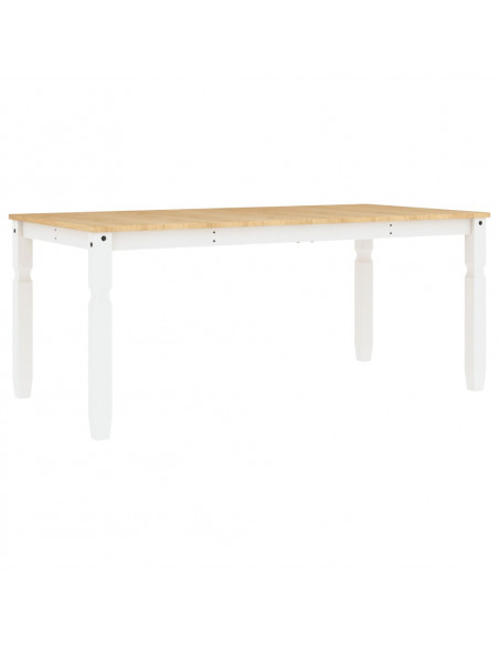 Tavolo da Pranzo Corona 180x90x75 cm in Legno Massello di Pino