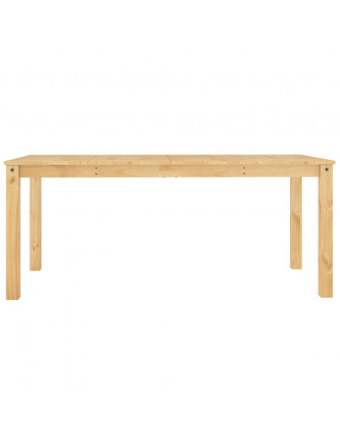 Tavolo da Pranzo Panama Grigio 180x90x75 cm Legno Massello Pino