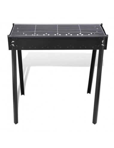 Supporto per BBQ a carbonella forma quadrata 75 x 28 cm