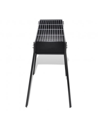 Supporto per BBQ a carbonella forma quadrata 75 x 28 cm