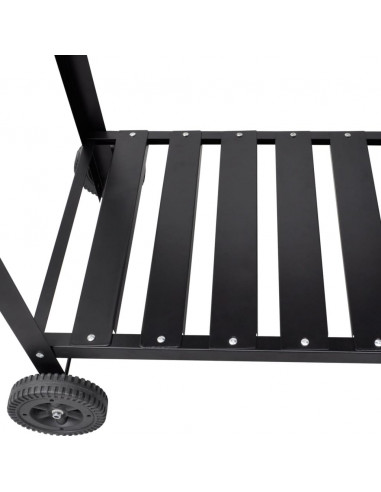 Supporto per BBQ a Carbonella con 2 Ruote