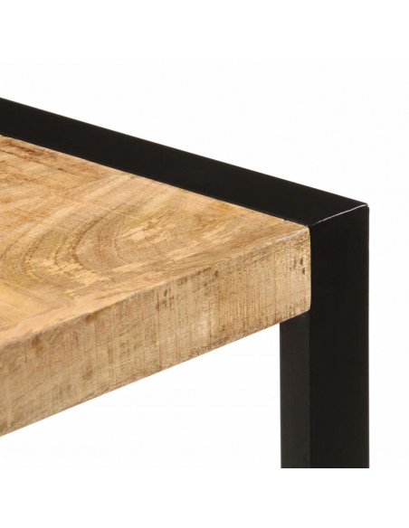 Tavolo da Pranzo 120x55x76 cm in Legno Massello di Mango Grezzo