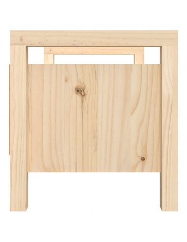 Panca da Ingresso 80x40x43 cm in Legno Massello di Pino