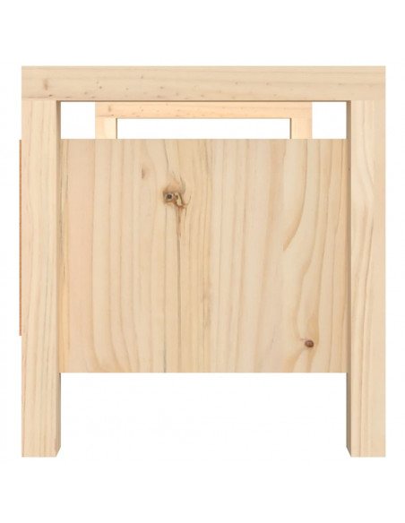 Panca da Ingresso 80x40x43 cm in Legno Massello di Pino