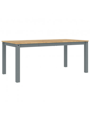 Tavolo da Pranzo Panama Grigio 180x90x75 cm Legno Massello Pino