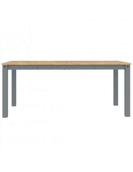 Tavolo da Pranzo Panama Grigio 180x90x75 cm Legno Massello Pino