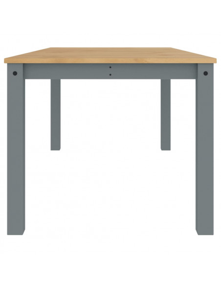 Tavolo da Pranzo Panama Grigio 180x90x75 cm Legno Massello Pino