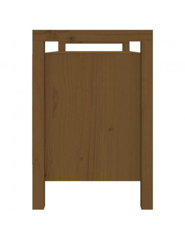 Panca da Ingresso Miele 110x40x60 cm in Legno Massello di Pino