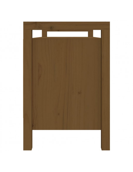 Panca da Ingresso Miele 110x40x60 cm in Legno Massello di Pino