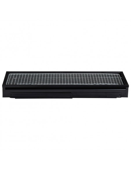 Griglia Barbecue da Campeggio Portatile in Acciaio 60x22,5x33cm