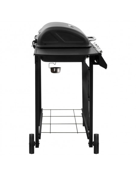 Griglia Barbecue a Gas con 4 Bruciatori Nera