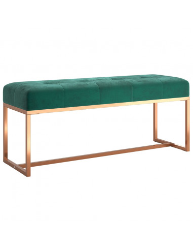Panca Verde Scuro 110x36x45 cm in Velluto