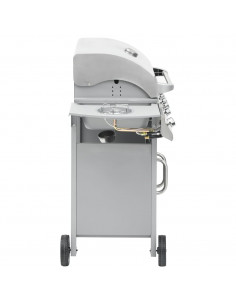 Barbecue e Griglia a Gas 4+1 Fornelli Argento in Acciaio Inox 2