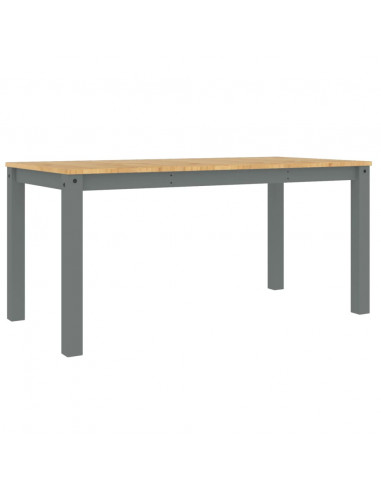 Tavolo da Pranzo Panama Grigio 160x80x75 cm Legno Massello Pino
