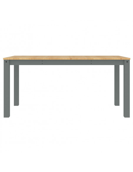 Tavolo da Pranzo Panama Grigio 160x80x75 cm Legno Massello Pino