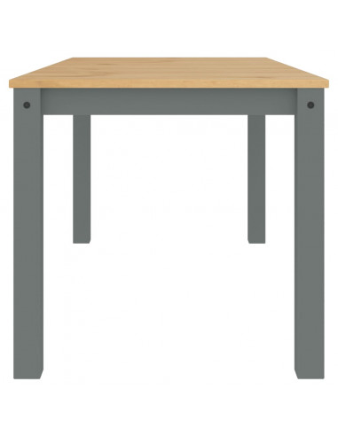 Tavolo da Pranzo Panama Grigio 160x80x75 cm Legno Massello Pino
