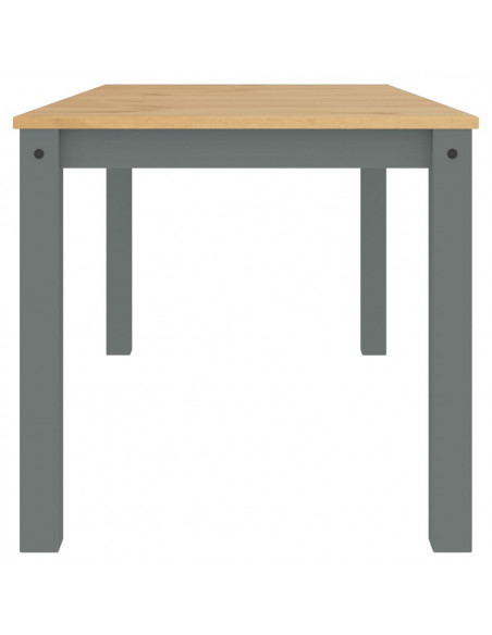 Tavolo da Pranzo Panama Grigio 160x80x75 cm Legno Massello Pino