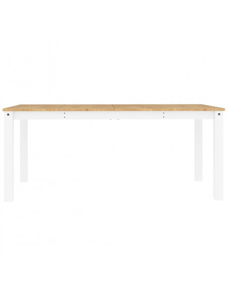 Tavolo da Pranzo Panama Bianco 180x90x75 cm Legno Massello Pino
