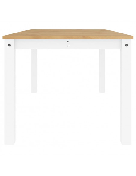 Tavolo da Pranzo Panama Bianco 180x90x75 cm Legno Massello Pino