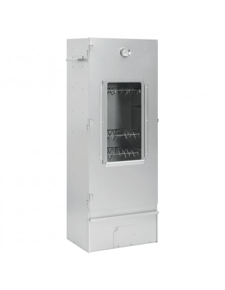 Forno Affumicatore BBQ con Tavolino in Acciaio Zincato