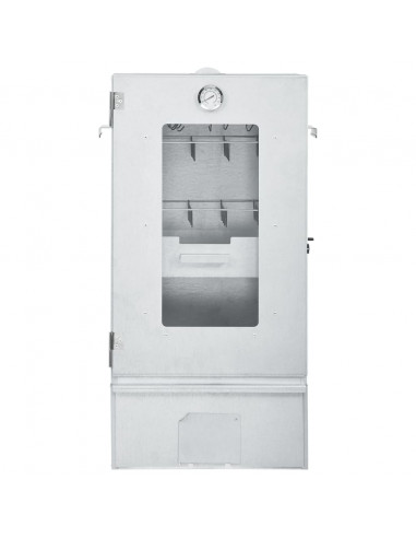 Forno Affumicatore BBQ con Tavolino in Acciaio Zincato