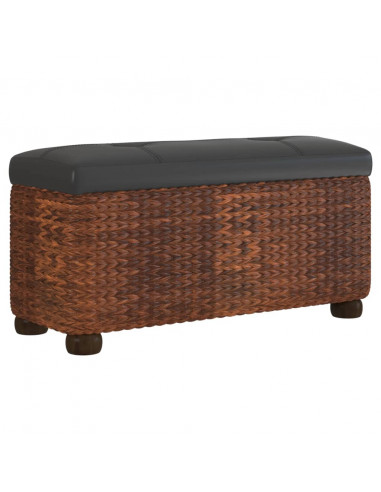 Panche Portaoggetti 2 pz con Cuscino Marrone 69 cm Tifa