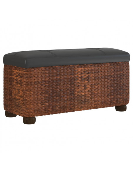 Panche Portaoggetti 2 pz con Cuscino Marrone 69 cm Tifa