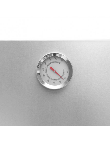 Forno Affumicatore Trucioli Legno 44,5x29x110cm in Acciaio Inox