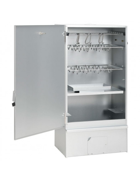 Forno Affumicatore BBQ Trucioli Legno 44,5x29x83cm Acciaio Inox
