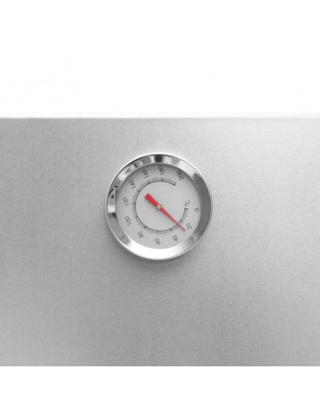 Forno Affumicatore BBQ Trucioli Legno 44,5x29x83cm Acciaio Inox