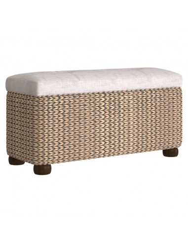 Panche Portaoggetti 2 pz con Cuscino Grigio 69 cm Tifa