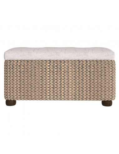 Panche Portaoggetti 2 pz con Cuscino Grigio 69 cm Tifa