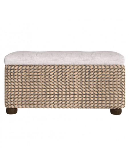Panche Portaoggetti 2 pz con Cuscino Grigio 69 cm Tifa