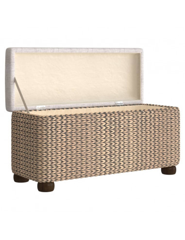 Panche Portaoggetti 2 pz con Cuscino Grigio 69 cm Tifa